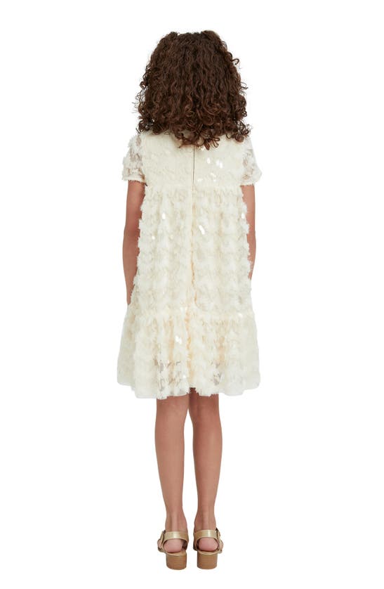 Shop Bardot Junior Kids' Lena Tiered Dress In Cream