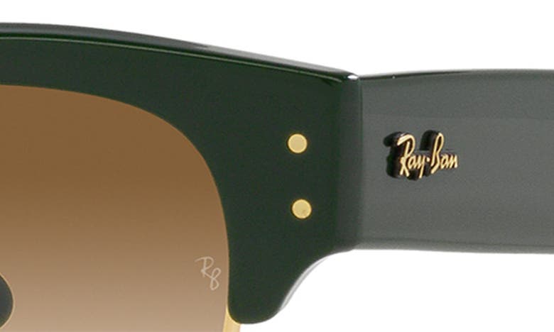 Shop Ray Ban 50mm Mega Clubmaster Square In Green