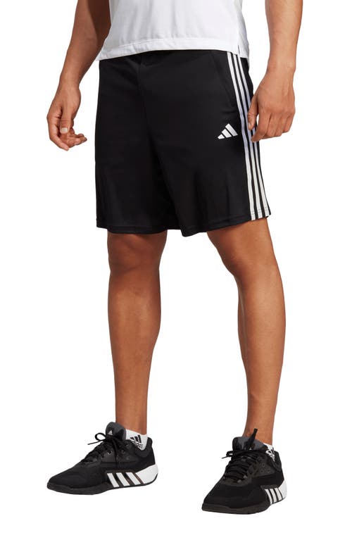 Shop Adidas Originals Adidas Aeroready Training Essentials Athletic Shorts In Black/white
