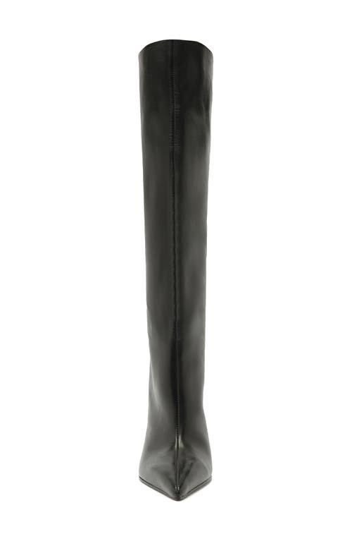 Shop Schutz Cate Curve Knee High Boot In Black Leather