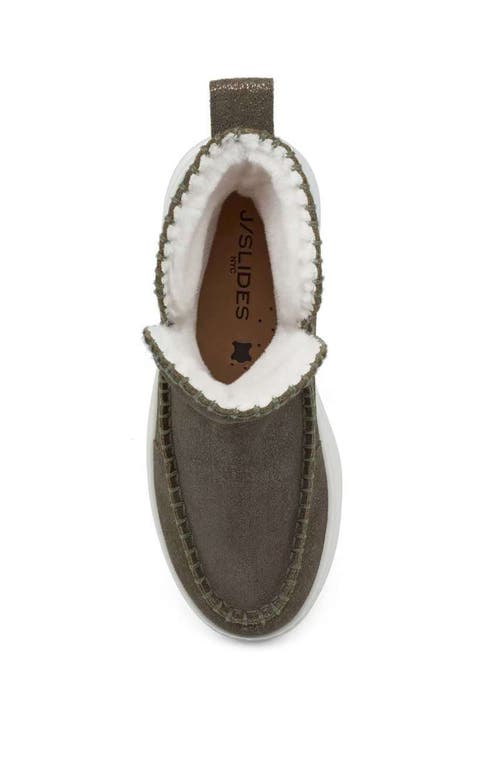 Jslides Footwear Jaja Sneaker In Metallic Khaki