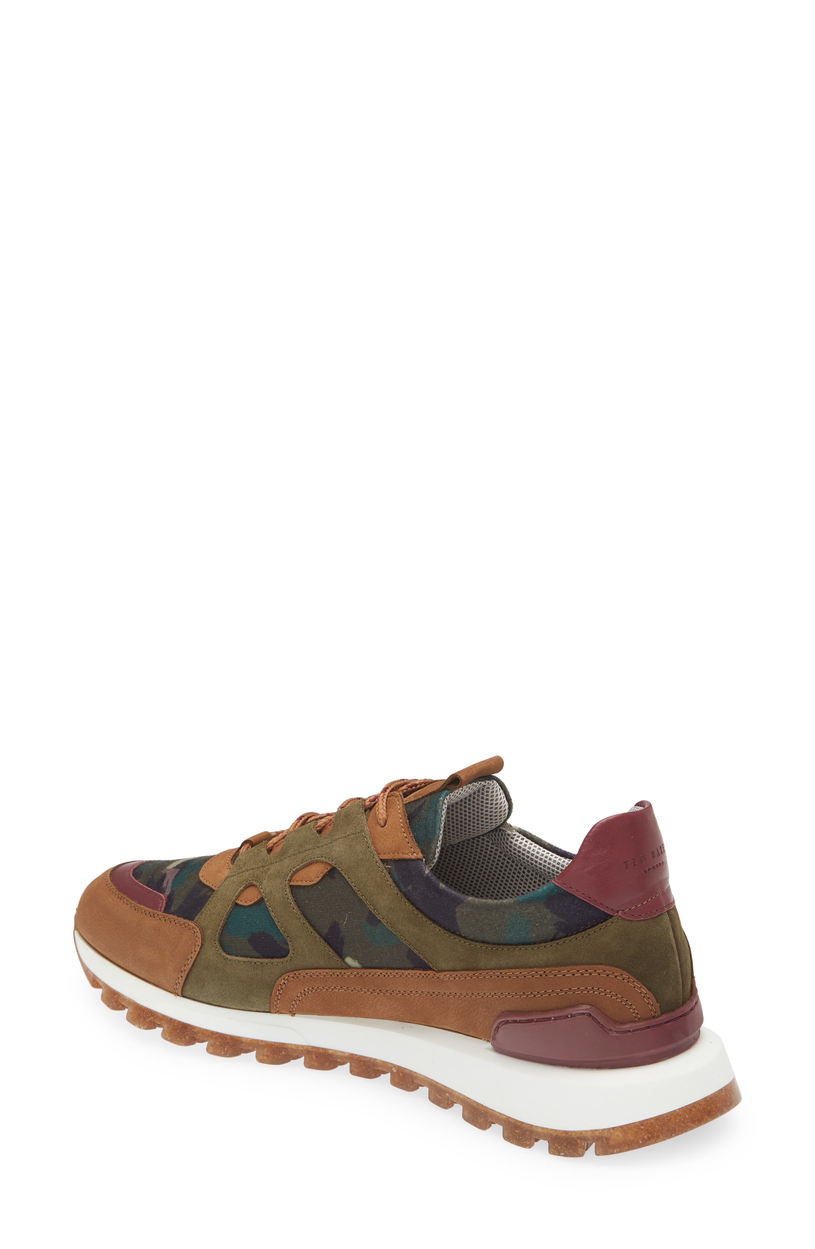 Ted Baker London Andraen Camo Sneaker in Khaki