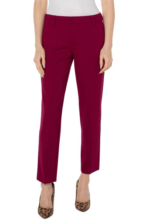 Fashion Ladies Maroon High Waist Body Shaping Jeans Trousers @ Best Price  Online
