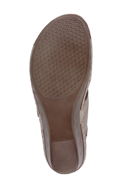 Good Choice New York Tulip Ankle Strap Platform Wedge Sandal In Gold