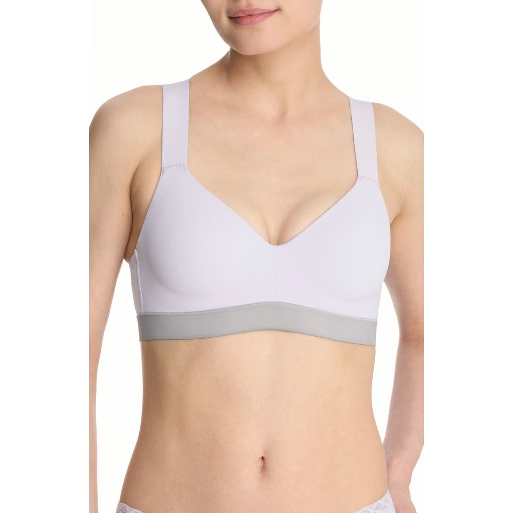 Natori Dynamic Convertible Contour Sports Bra In Lavender Haze/vapor