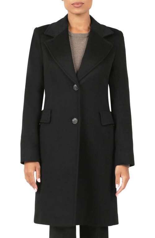 Fleurette Reed Wool Coat in Black