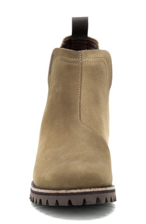 Chaco Fields Waterproof Chelsea Boot In Olive Bronze