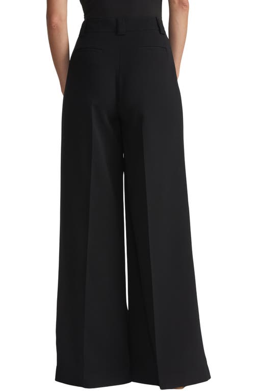 Shop Lafayette 148 New York Wyatt Wide Leg Pants In Black