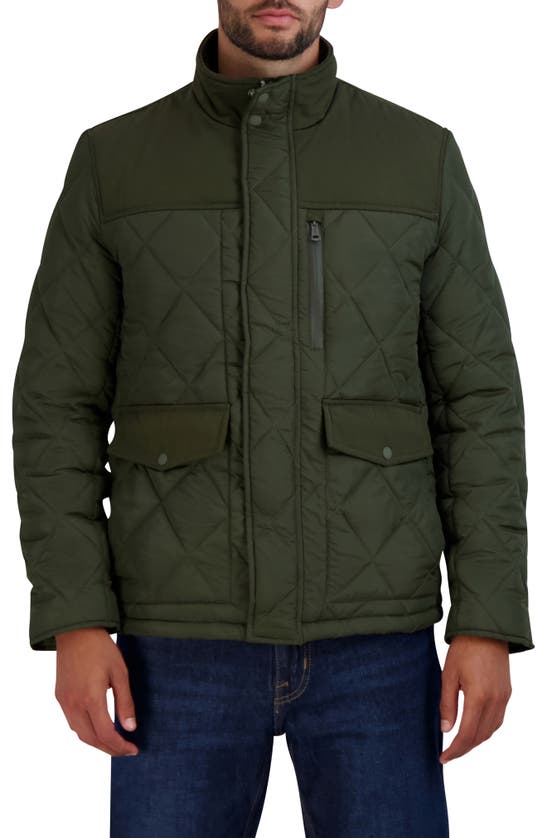 COLE HAAN QUILTED BARN JACKET