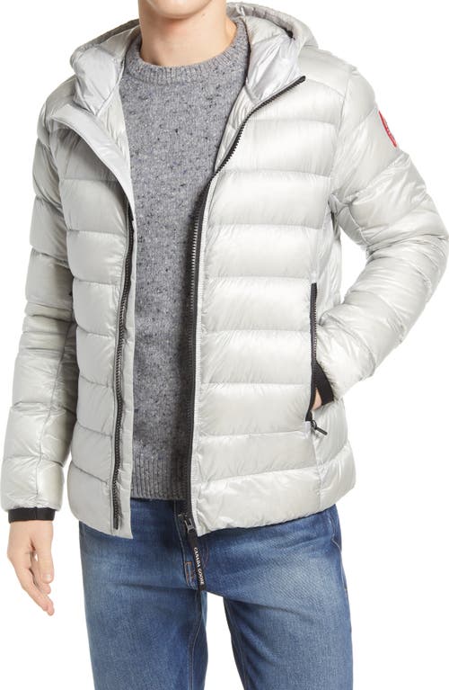 Canada Goose Crofton Water Resistant Packable Quilted 750-Fill-Power Down Jacket in Silver Birch - Bouleau Argente
