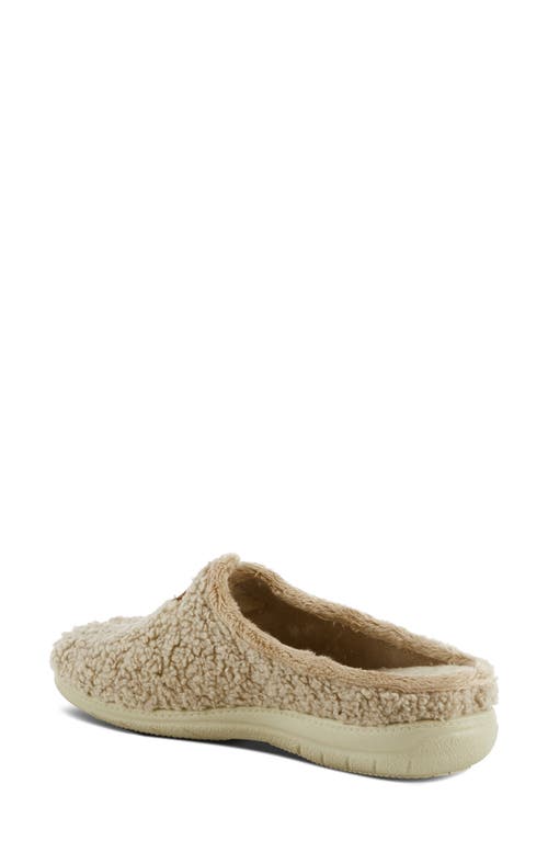 Shop Flexus By Spring Step Paddington Faux Shearling Slipper In Light Tan