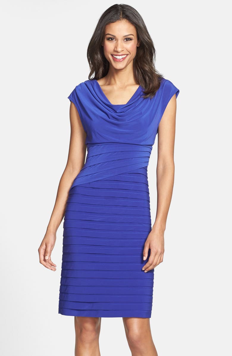 Adrianna Papell Cowl Neck Banded Sheath Dress (Online Only) | Nordstrom