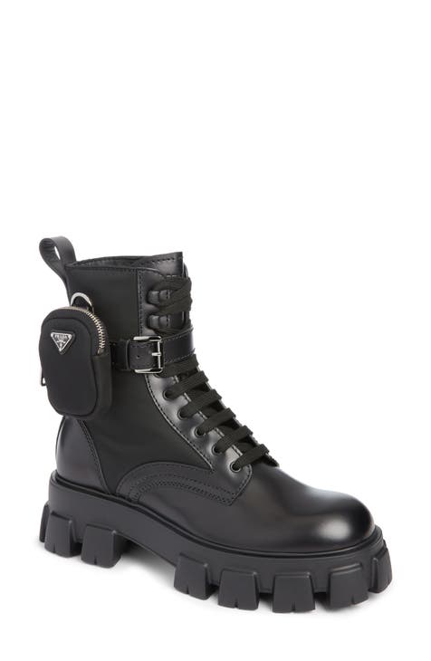 Quilted Nylon Snow Boots in White - Prada