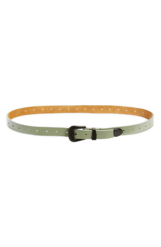 Ada London Leather Belt In Chia