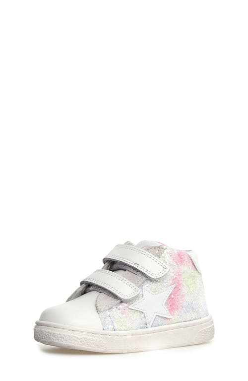 Shop Naturino Kids' Pinn Sneaker In White-multi