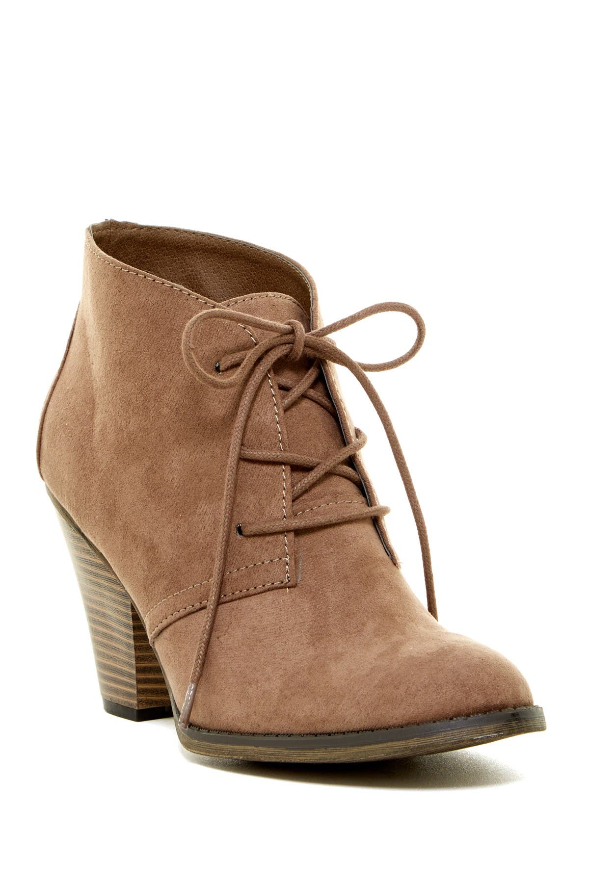mia lace up booties