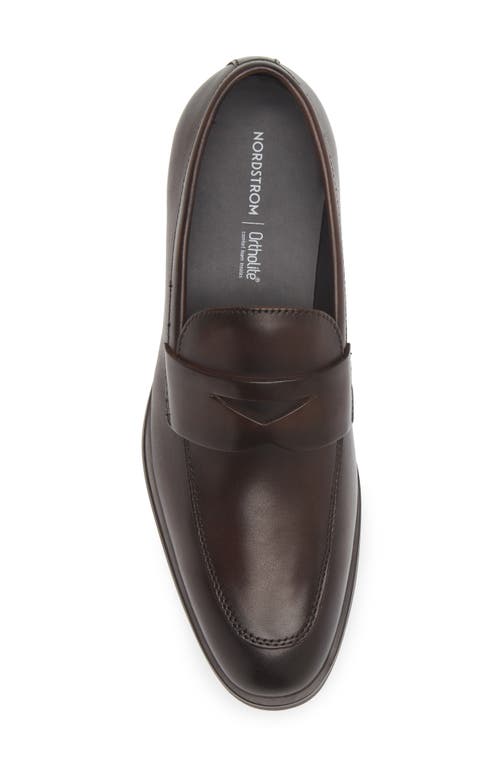 Nordstrom Edward Penny Loafer In Brown Dark