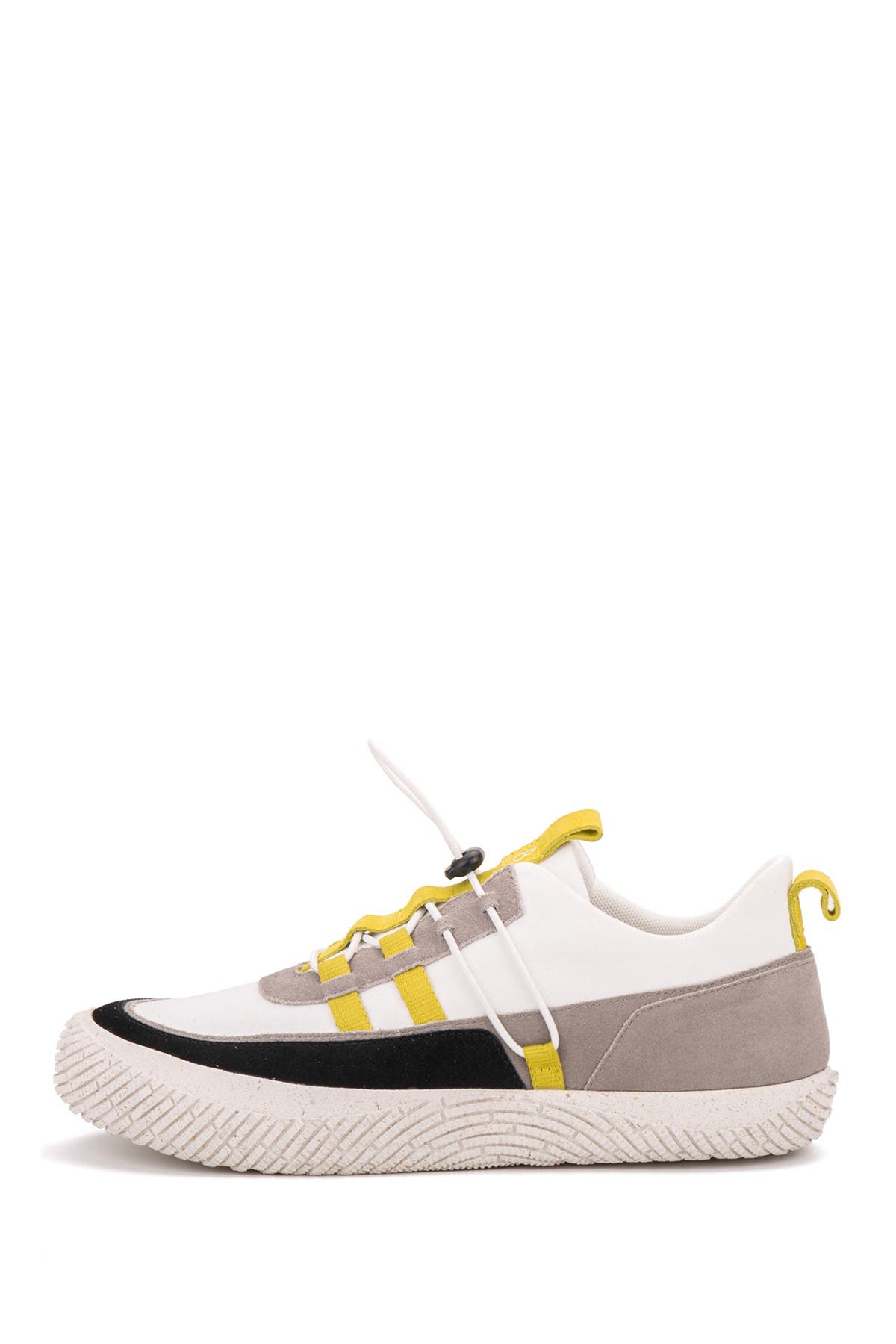 hybrid green label artful suede sneaker