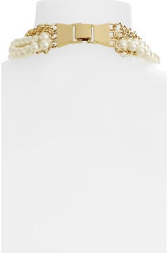 kate spade new york 'purely pearl' faux pearl statement necklace