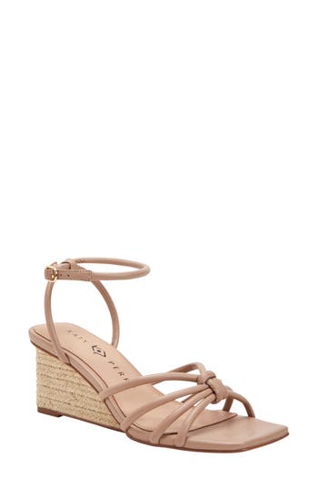 Katy Perry The Irisia Ankle Strap Wedge Sandal In True Taupe
