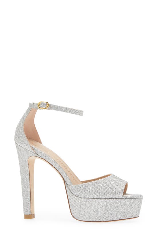 Stuart Weitzman Disco Platform Sandal In Crystal