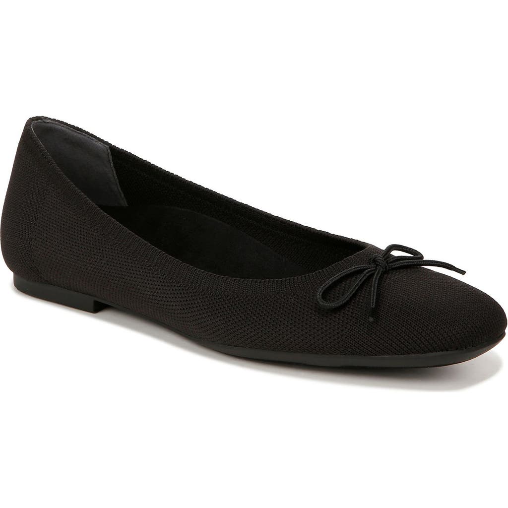 Vionic Klara I9858f1001 Ballet Flat Womens Black Square Toe Slip-on Rhs4351 In Black