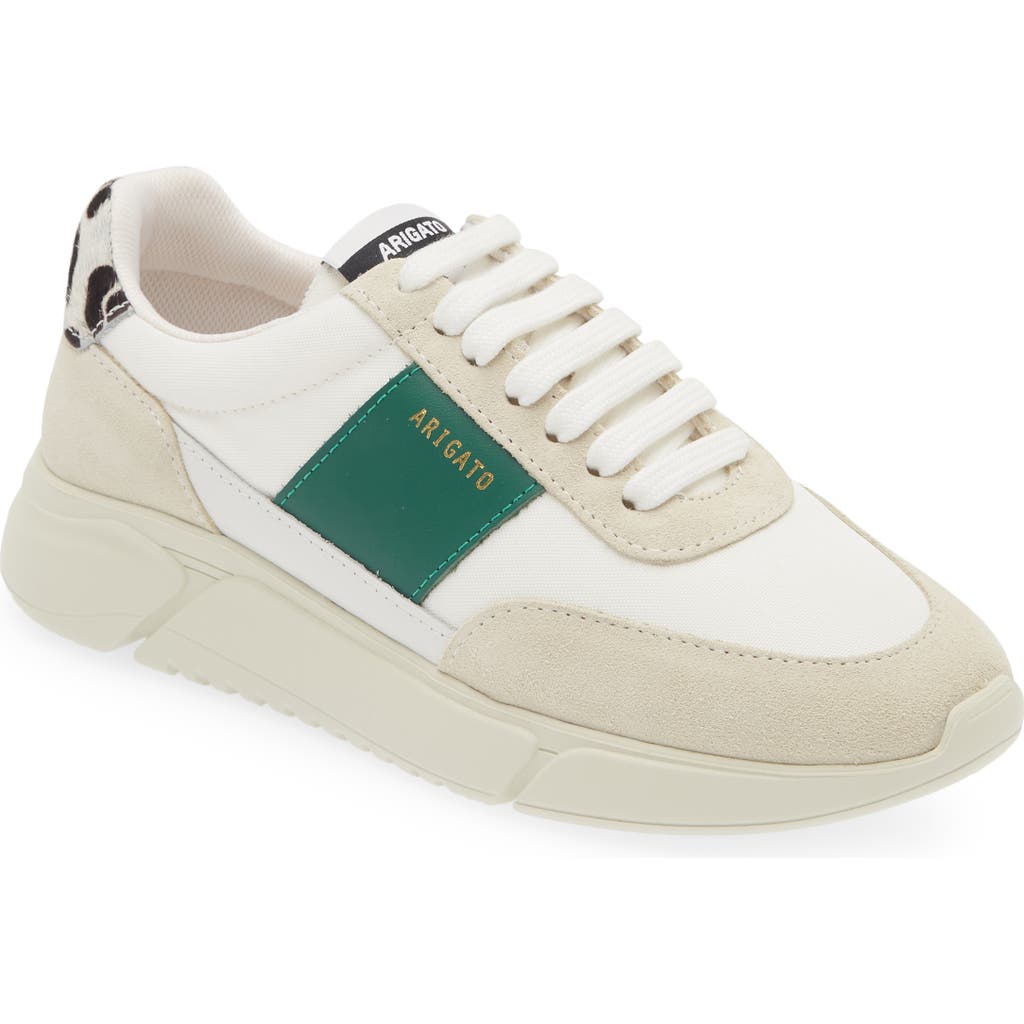 Axel Arigato Genesis Runner Sneaker In White/kale Green