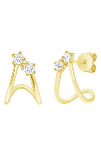 Ron Hami 14k Gold Diamond Hoop Earrings