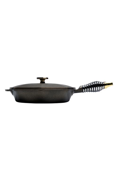Lodge FINEX 10-Inch Cast Iron Skillet & Lid in Bronze at Nordstrom