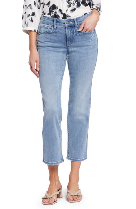 Margot Girlfriend Jeans In Cool Embrace® Denim With Cuffs - Palace Blue