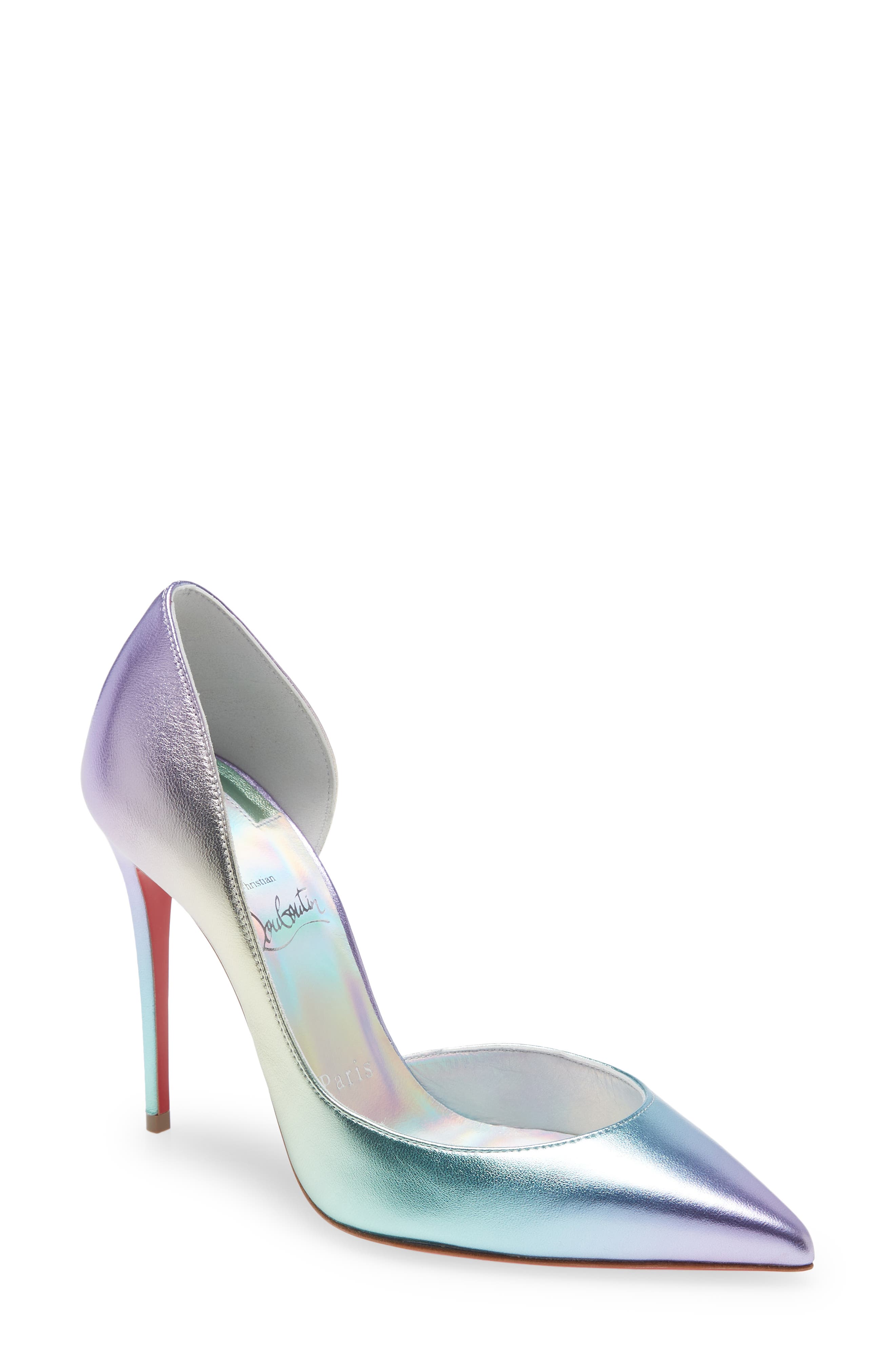 Christian Louboutin Iriza Ombre Pointed Toe Half d'Orsay Pump in Purple at Nordstrom