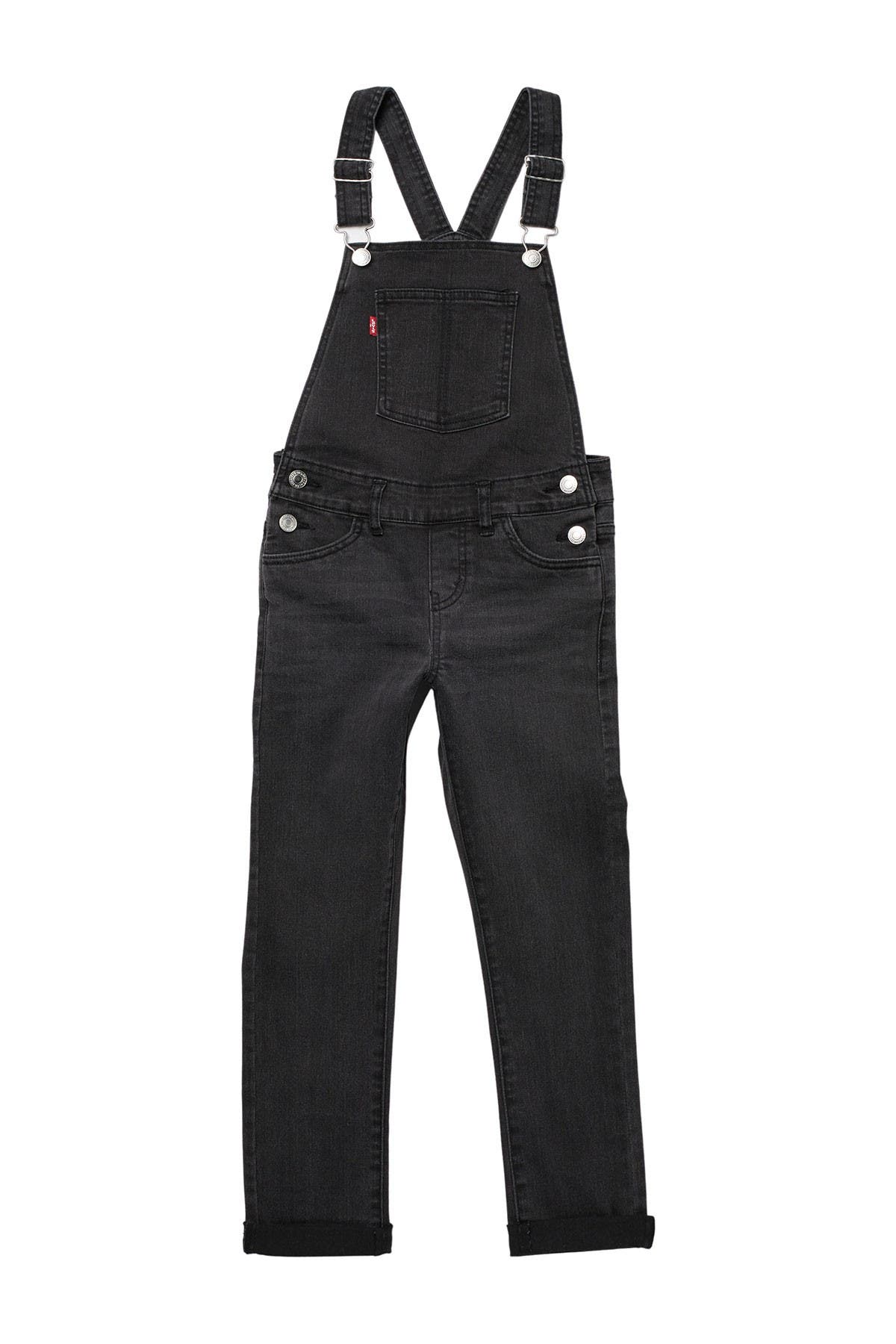 levis overalls black