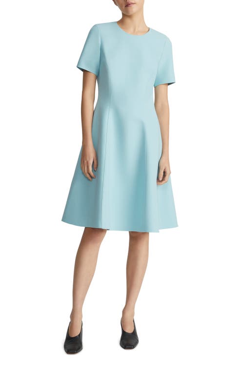 Lafayette 148 New York Short Sleeve Wool Blend Fit & Flare Dress at