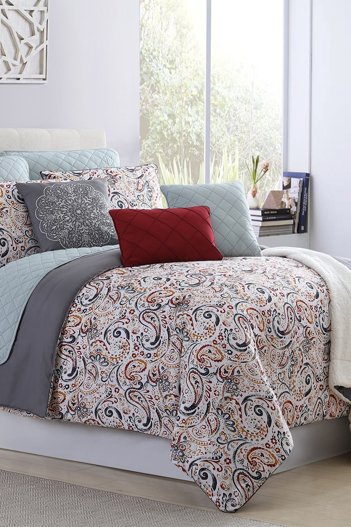 Modern Threads Queen Comforter Set Mauve Nordstrom Rack