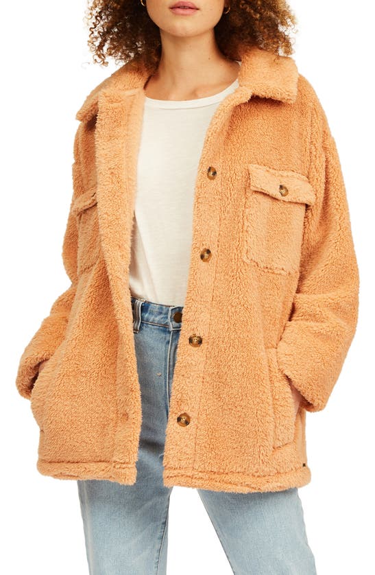 Billabong Fairbanks Fleece Jacket In Sandstone