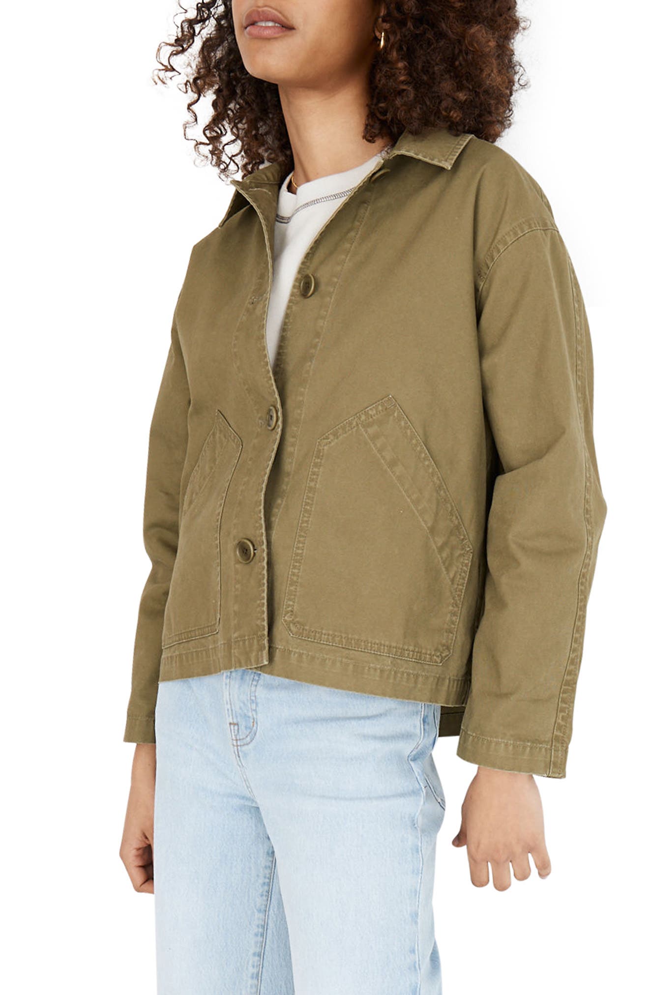Madewell Baylow Crop Chore Jacket 