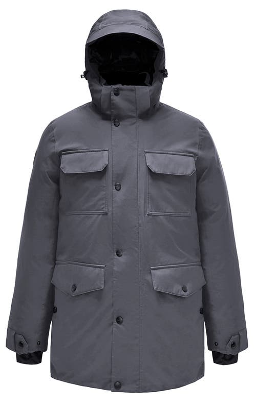 Triple F.a.t. Goose Down Parka In Charcoal