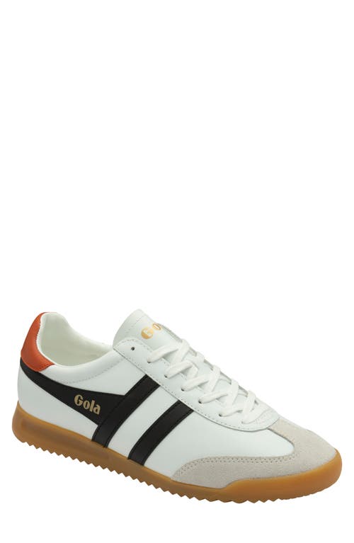 Gola Torpedo Sneaker In White/black/moody Orange