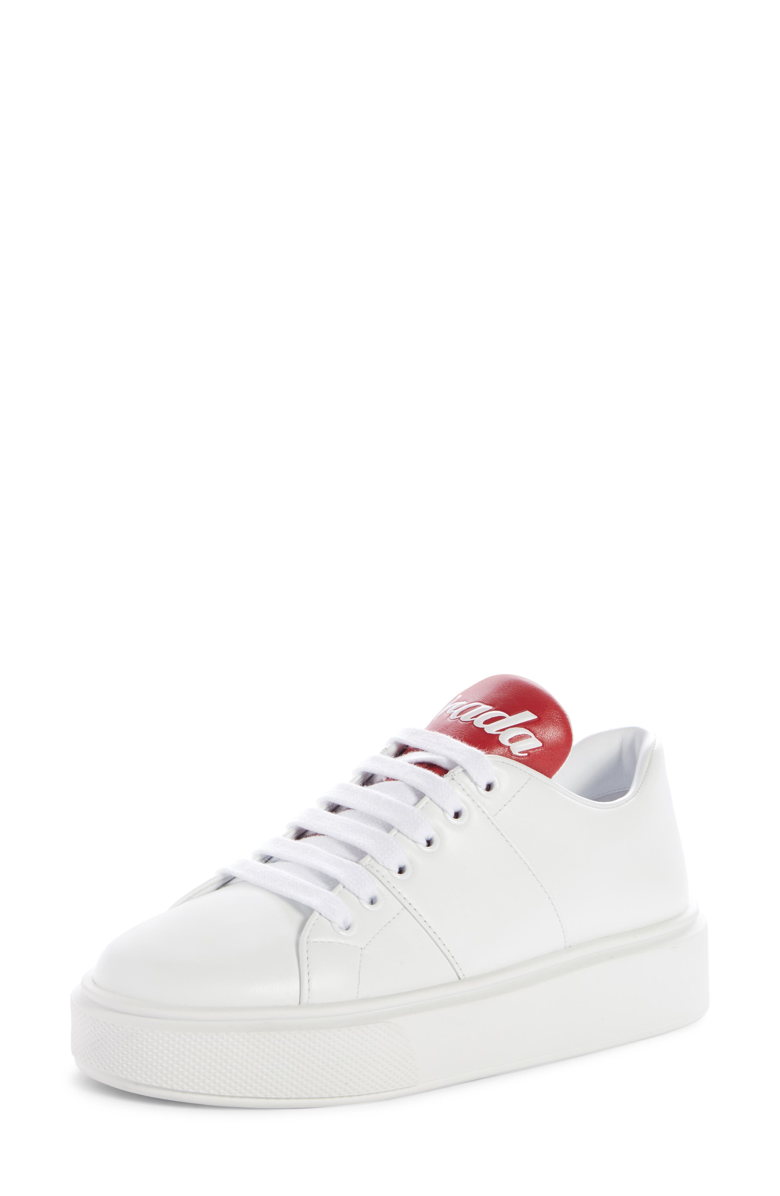 prada logo platform sneaker