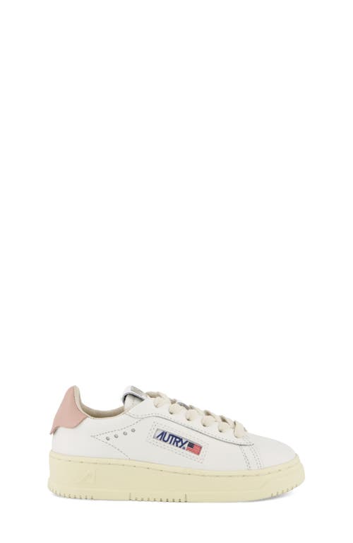 Shop Autry Kids' Dallas Low Sneaker In Four White