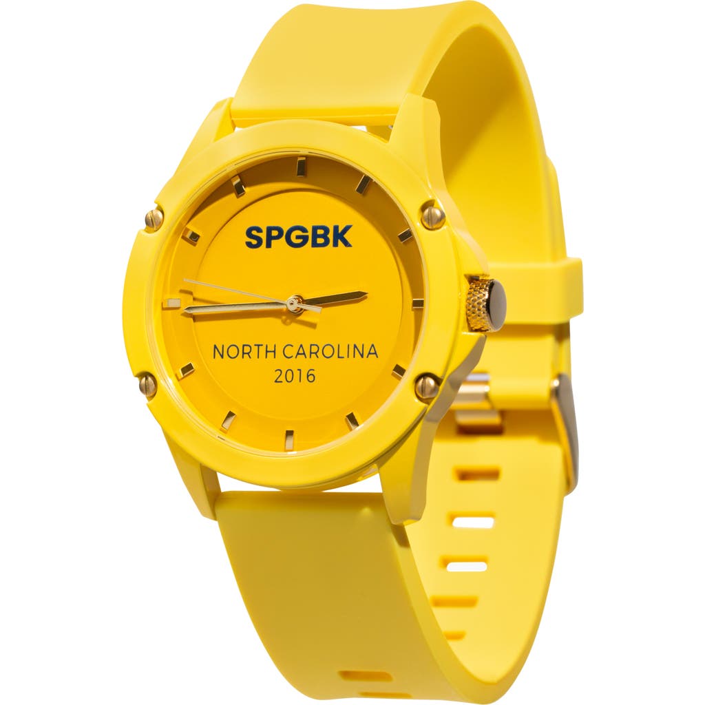 Spgbk Watches Greatest Silicone Strap Watch, 42mm Case In Yellow