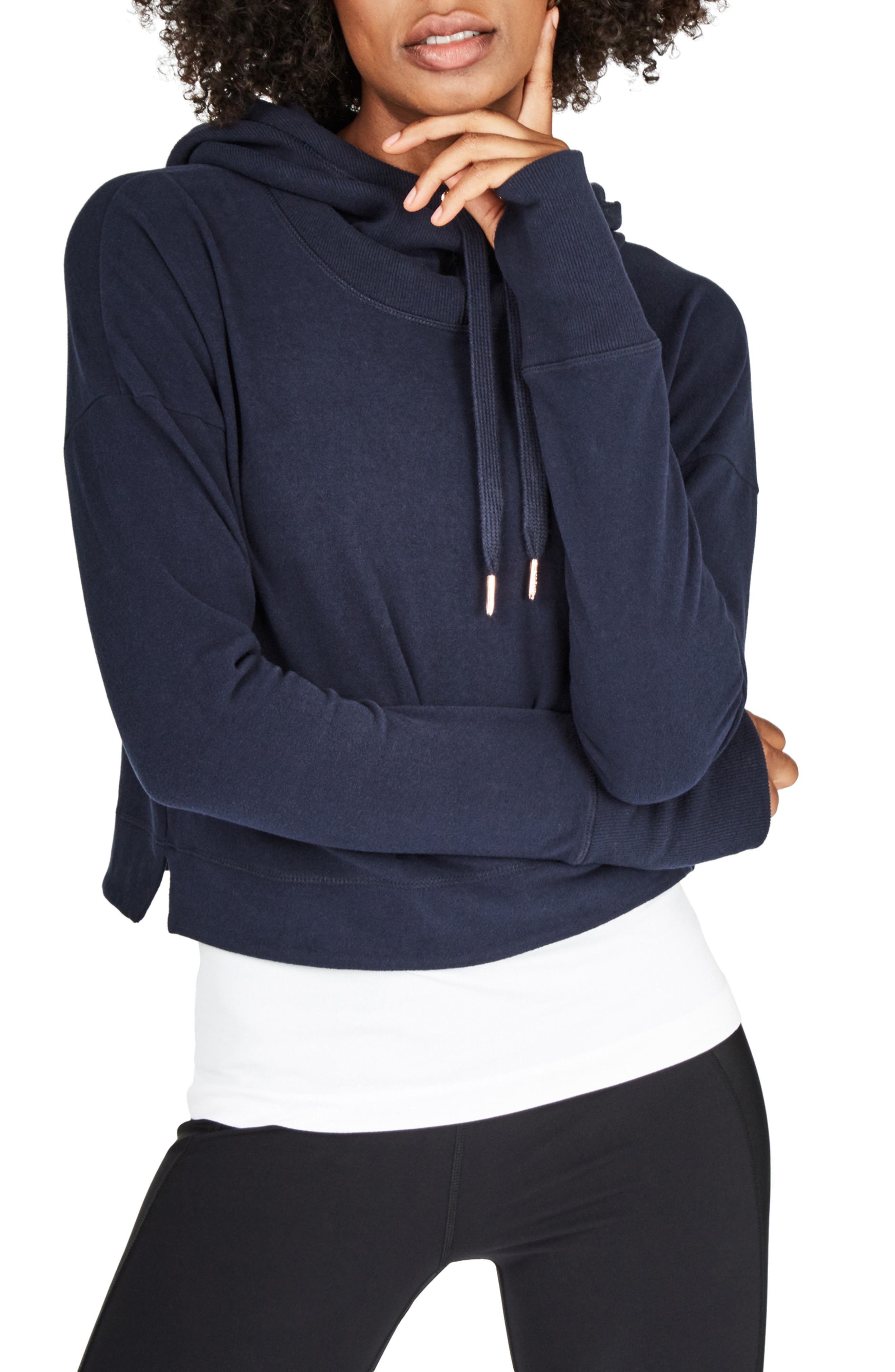 Sweaty Betty Escape Luxe Crop Hoodie | Nordstrom