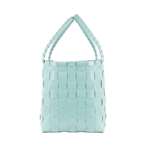 Shop Handed By Paris Recycled Plastic Tote Bag In Dusty Turquoise