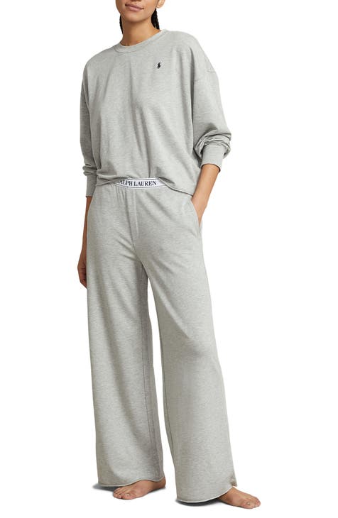 Sweatshirt & Wide Leg Pajamas