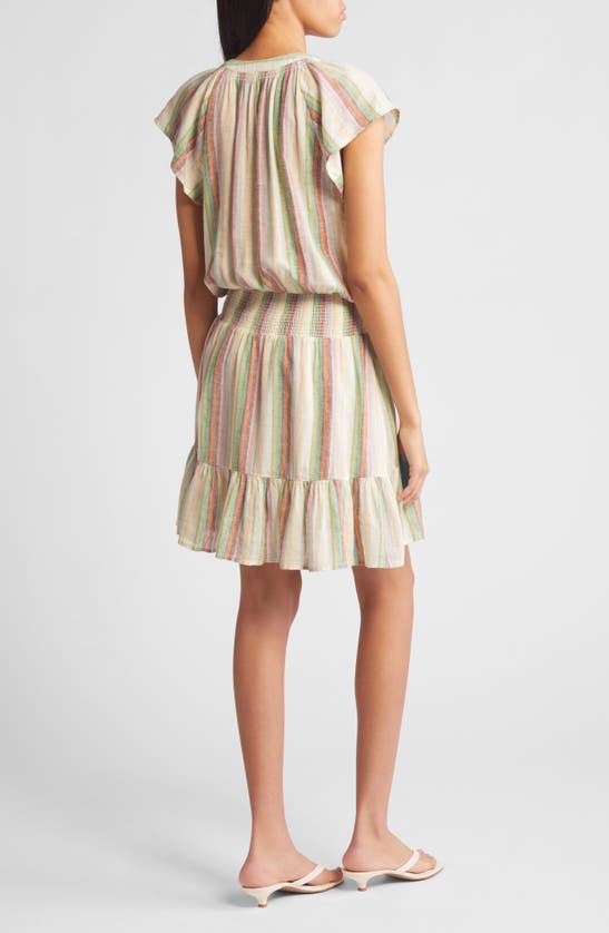 Shop Rails Augustine Stripe Linen Blend Dress In Palais Stripe