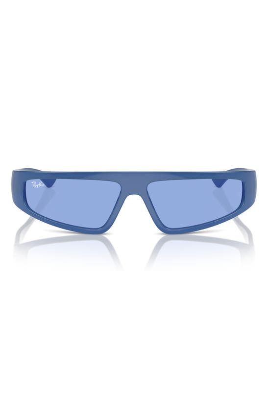 Shop Ray Ban Ray-ban Izaz 59mm Wraparound Sunglasses In Blue