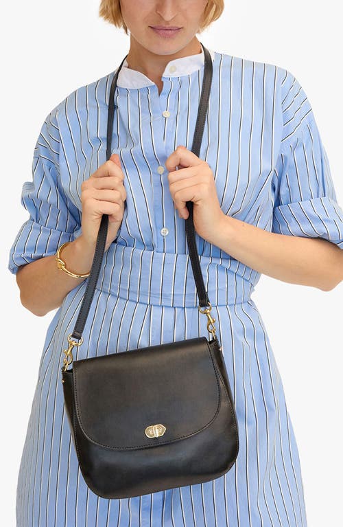 Shop Clare V . Louis Leather Crossbody Bag In Black