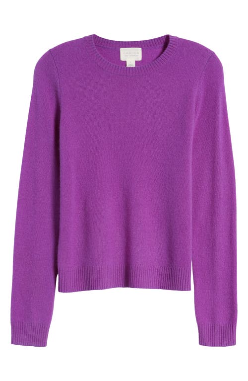 Caslonr Caslon(r) Cashmere Crewneck Sweater In Purple Tilandia