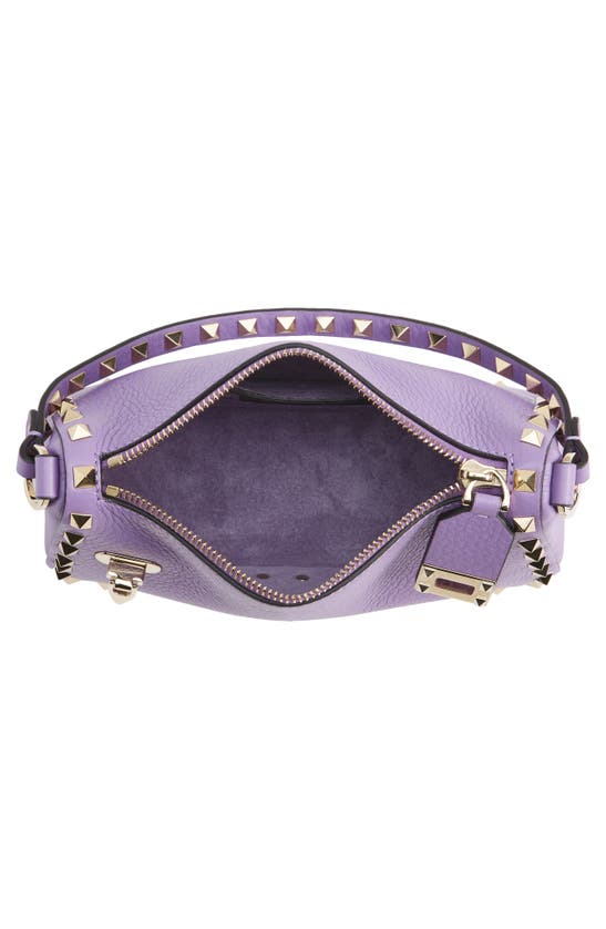 Valentino Garavani Small Rockstud Shoulder Bag in Glicine