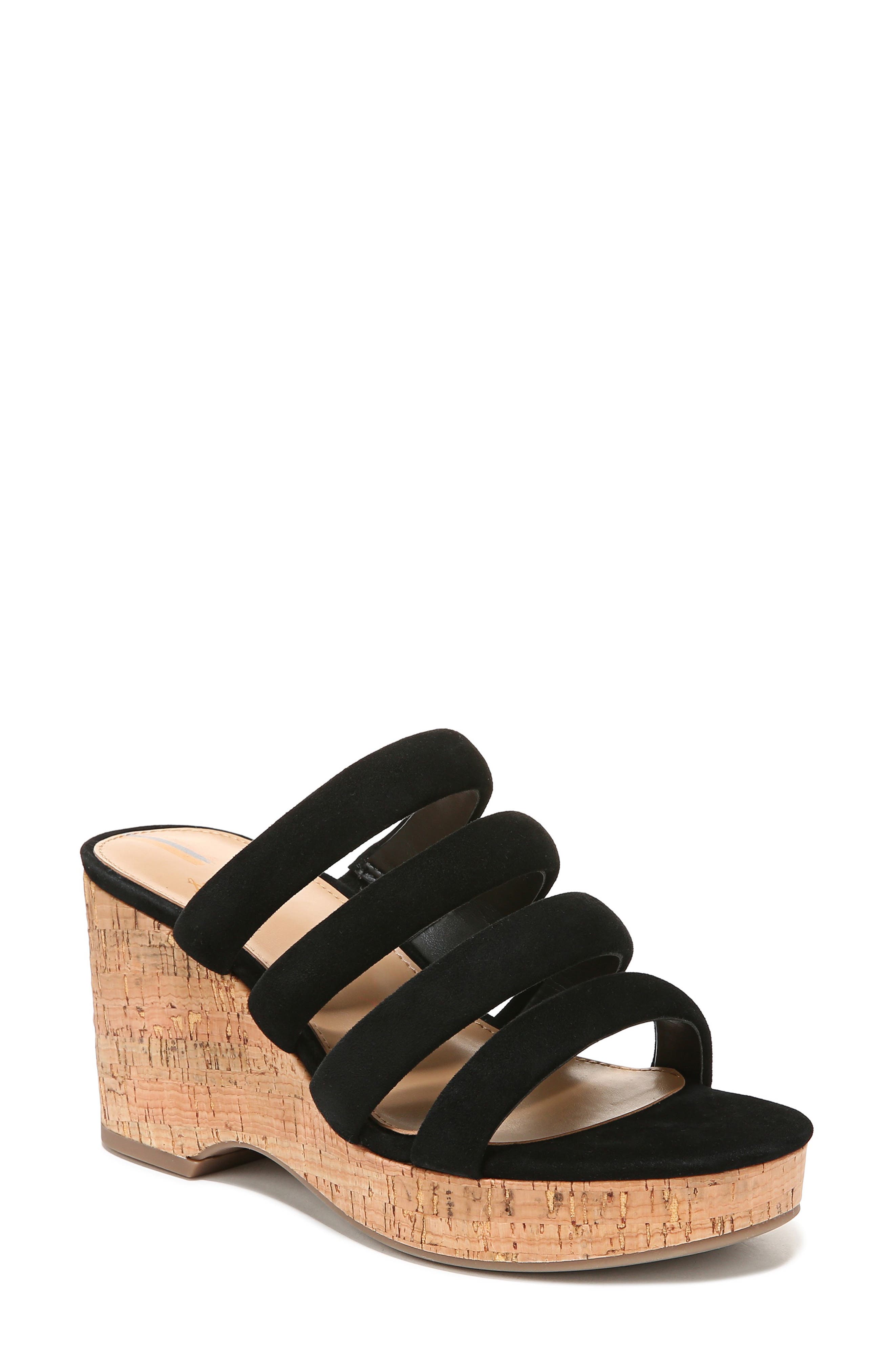 thumbnail image 2 of Sam Edelman Women's Yuki Wedge Sandal - Multi-Strap Puffer Design Fashion Sandals 2 of 11